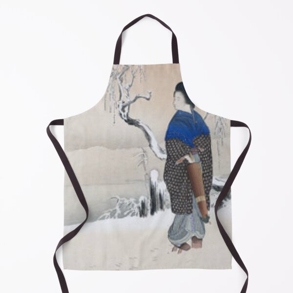 Item preview, Shoen Uemura Elegant Beauty in Snow Vintage Japanese Painting Art designed and sold by vekotpu.