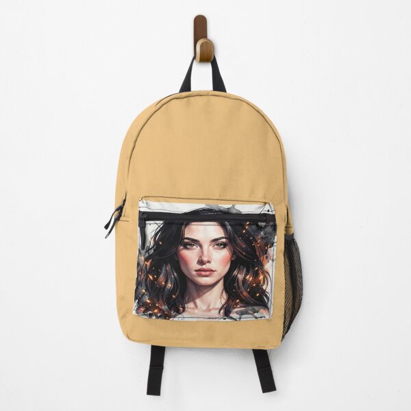 Item preview, Watercolor Portrait – Ink Splash & Ember Glow, Monet Inspired designed and sold by FotoworldEdel.
