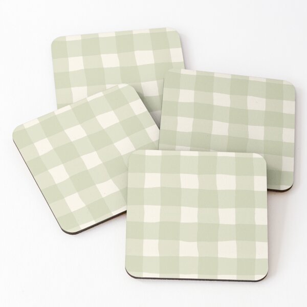 Item preview, Soft green plaid print designed and sold by pinkyfish1010.