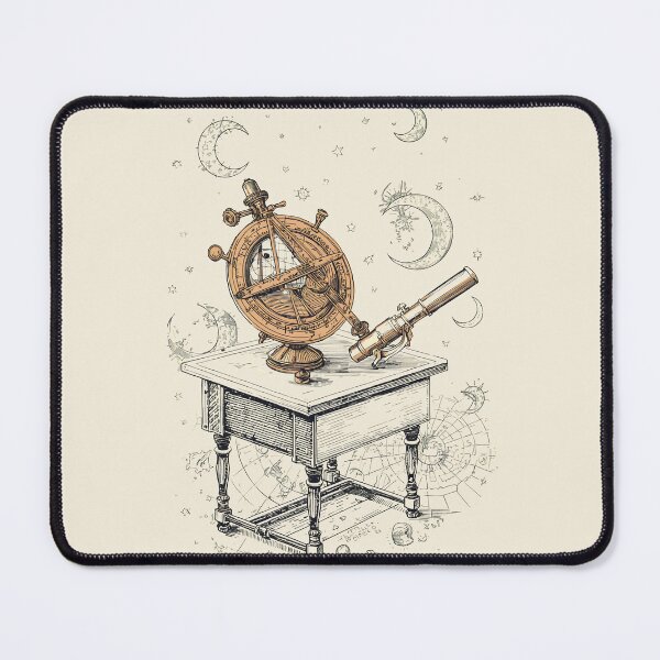 Item preview, The Lunar Observatory Dark Academia Celestial Science Art designed and sold by Cozy Aesthetic design .