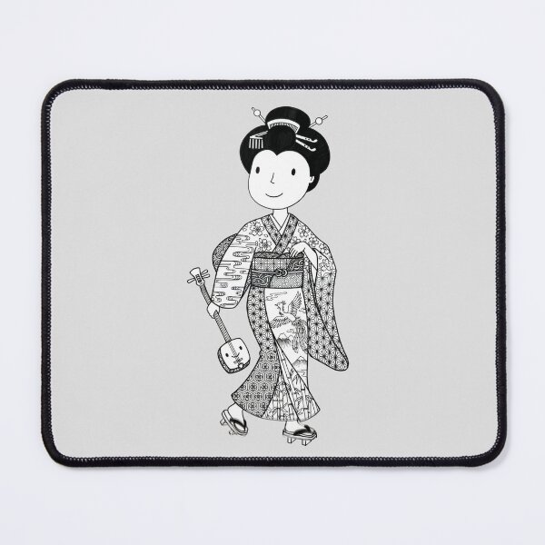 Item preview, Japanese Woman Traditional Kimono Shamisen designed and sold by capricedefille.