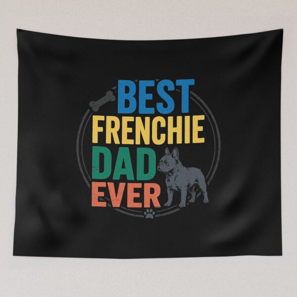 Item preview, Best Frenchie Dad Ever Retro Style Canine designed and sold by SoyLamderma.