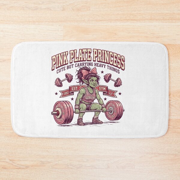 Item preview, Pink Plate Princess Cute Strong Gym Humor designed and sold by FindYouByZ.
