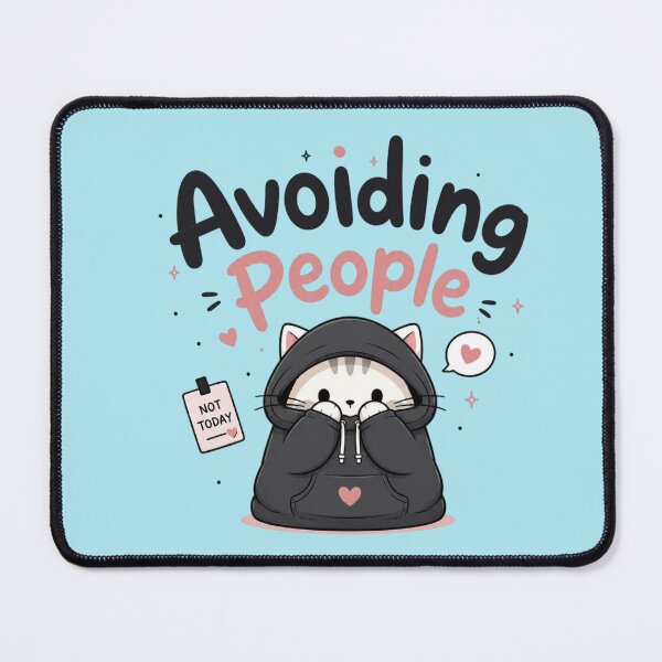 Item preview, Avoiding People Cute Introvert Cat Shirt | Kawaii Social Battery Low Funny Design designed and sold by Sanika arts .