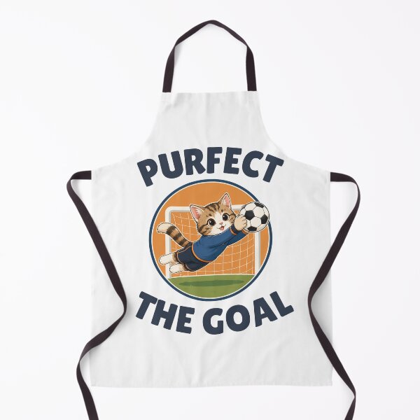 Item preview, Purfect the Goal Cute Cat Soccer Goalie designed and sold by Mirsh-design.