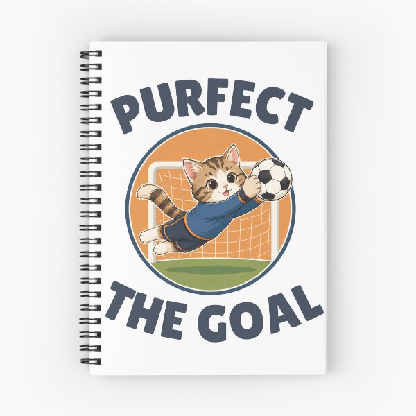 Item preview, Purfect the Goal Cute Cat Soccer Goalie designed and sold by Mirsh-design.