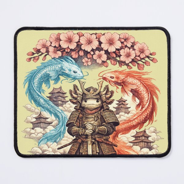 Item preview, Honor Never Sinks – Samurai Koi Japanese Art designed and sold by Dogandesighn.