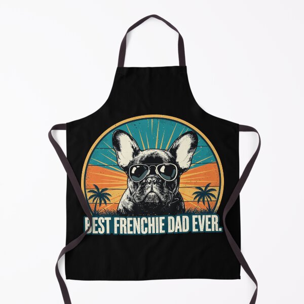 Item preview, Best Frenchie Dad Ever Retro Sunset Dog designed and sold by SoyLamderma.