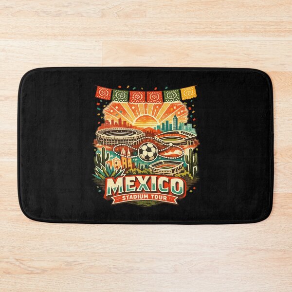 Item preview, Mexico Stadium Tour Retro Soccer Travel Shirt | Vintage Mexico Football Stadium Fan Travel Design designed and sold by Globalcitytees.