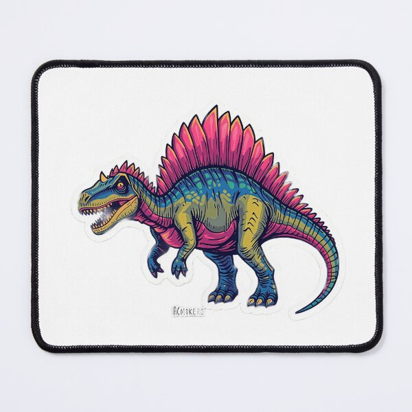 Item preview, Vibrant Spinosaurus AI Sticker – Colorful Sail-Backed Dinosaur Illustration designed and sold by Artisan Finds Online.