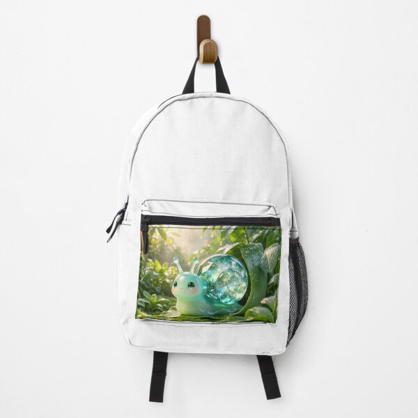 Item preview, Morning Dew Emerald Snail - Fresh Forest Nature Art designed and sold by ABYSSLAB.