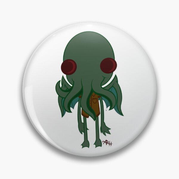 Item preview, Cthulhu Cute Chibi Lovecraftian Sea Monster Ink Art designed and sold by Reneearss.
