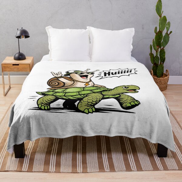 Item preview, ¡Zas! Caracol sobre tortuga, motivo divertido designed and sold by Pommes im Bett.