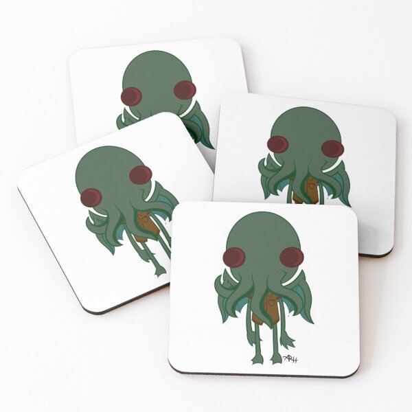 Item preview, Cthulhu Cute Chibi Lovecraftian Sea Monster Ink Art designed and sold by Reneearss.