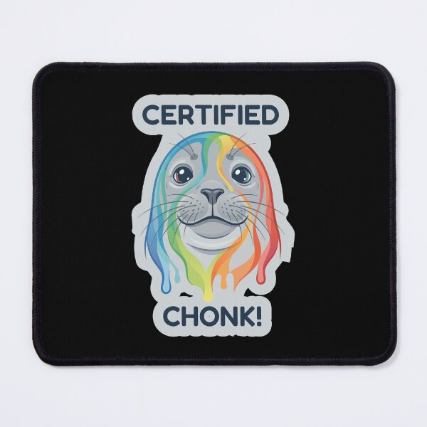 Item preview, Certified Chonk Funny Rainbow Seal Sticker designed and sold by Colorsandpixels.
