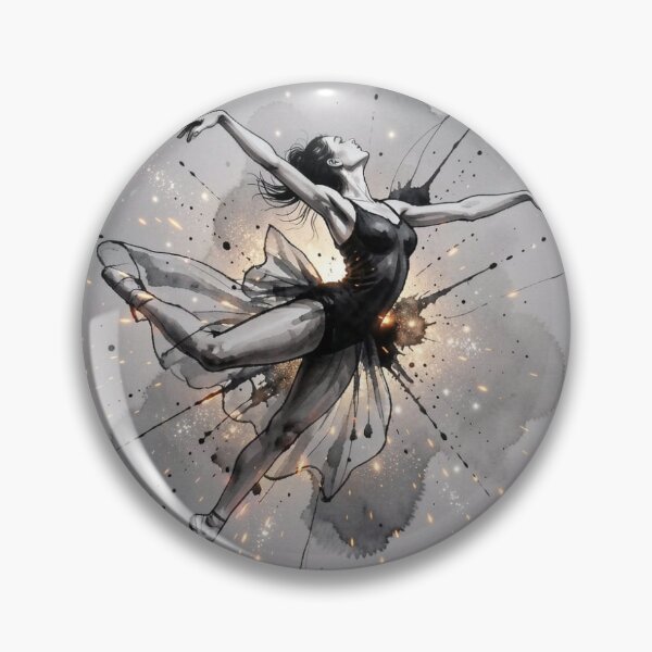 Item preview, Ballet Dancer – Ink Burst & Motion Glow, Monet Inspired designed and sold by FotoworldEdel.
