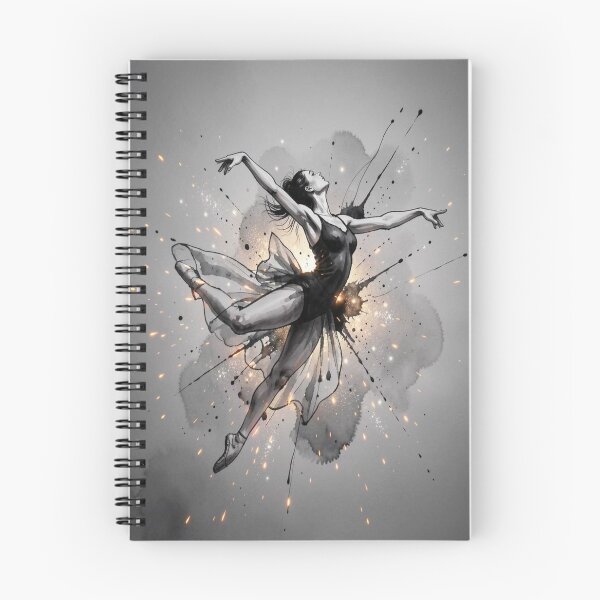 Item preview, Ballet Dancer – Ink Burst & Motion Glow, Monet Inspired designed and sold by FotoworldEdel.