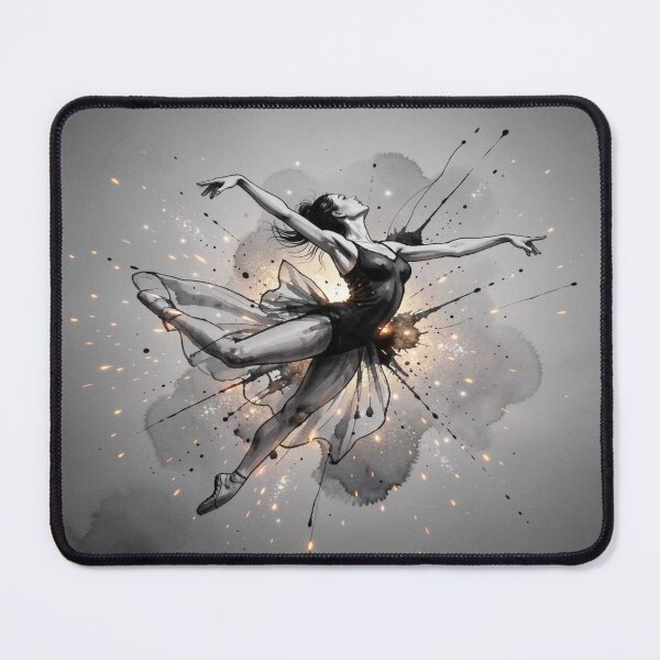 Item preview, Ballet Dancer – Ink Burst & Motion Glow, Monet Inspired designed and sold by FotoworldEdel.