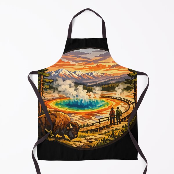 Item preview, Adventure Together Yellowstone Golden Sunset Couple designed and sold by KristenosNehk.