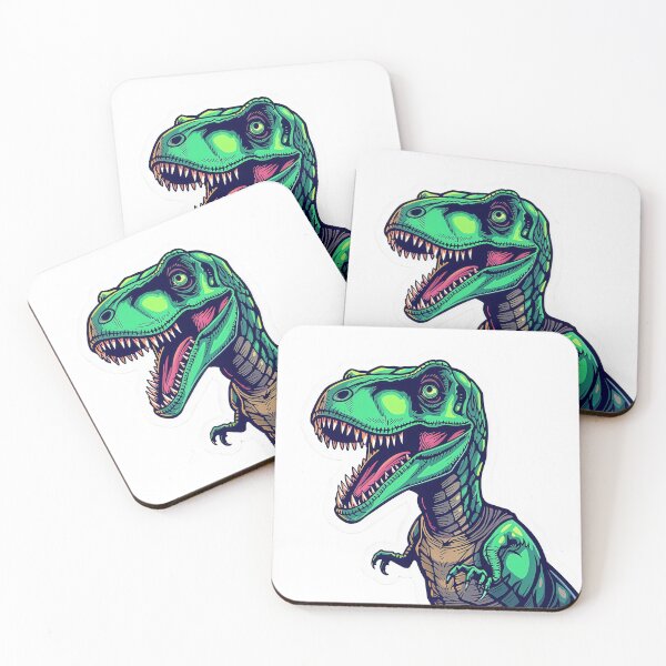Item preview, Ferocious Velociraptor AI Sticker – Bold Prehistoric Predator Illustration designed and sold by Artisan Finds Online.