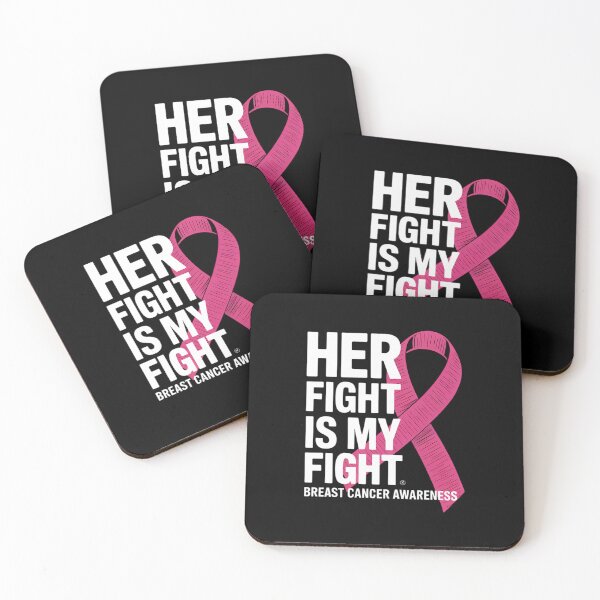 Item preview, Her Fight Is My Fight Pink Ribbon Breast Cancer Awareness designed and sold by SapfireStuArt.