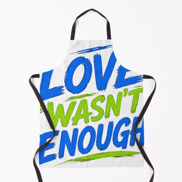 Item preview, Love Wasn't Enough – Blue & Green Emotional Typography Quote T-Shirt designed and sold by Saraisha Studio.