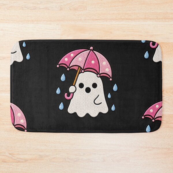 Item preview, Cute Ghost Umbrella Kawaii Embroidery Patch Design designed and sold by ColorSplash123.