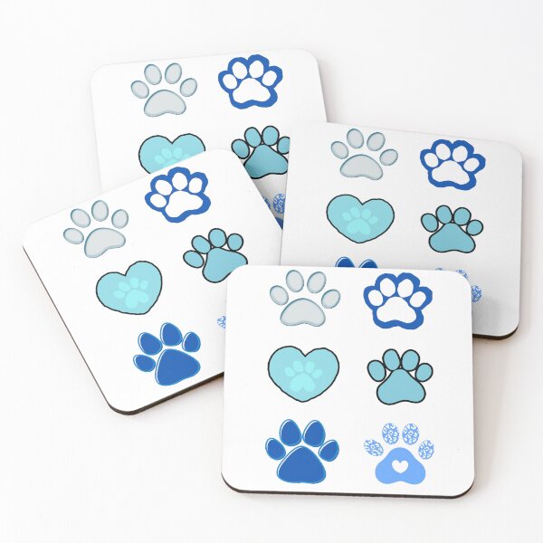 Item preview, Paw Prints in Blue designed and sold by TeeGeeTees.