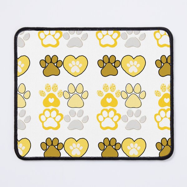 Item preview, Paw Prints in Yellow designed and sold by TeeGeeTees.