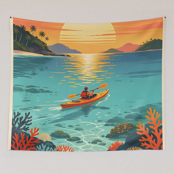 Item preview, Sunset Kayak Adventure – Tropical Thailand Lagoon designed and sold by Spirit of Siam.