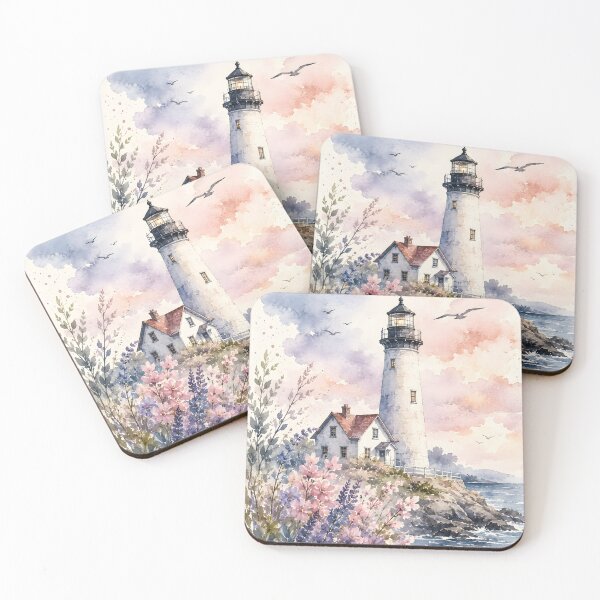 Item preview, Watercolour painted lighthouse  designed and sold by Velvetwash.