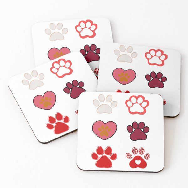 Item preview, Paw Prints in Red designed and sold by TeeGeeTees.