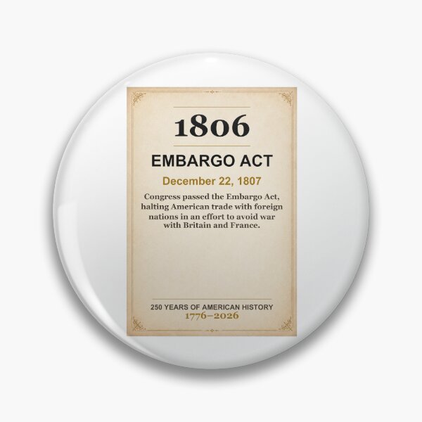 Item preview, America 250 | Embargo Act | 1806 designed and sold by ariksworld.