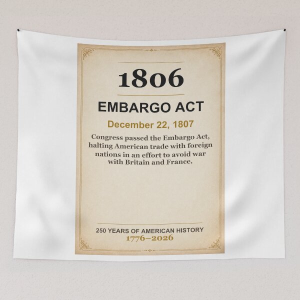 Item preview, America 250 | Embargo Act | 1806 designed and sold by ariksworld.
