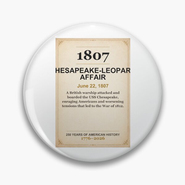 Item preview, America 250 | Hesapeake-Leopar Affair | 1807 designed and sold by ariksworld.