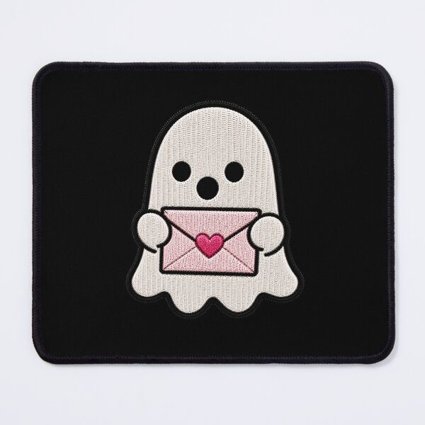 Item preview, Cute Ghost Mail Kawaii Embroidery Patch Design designed and sold by ColorSplash123.