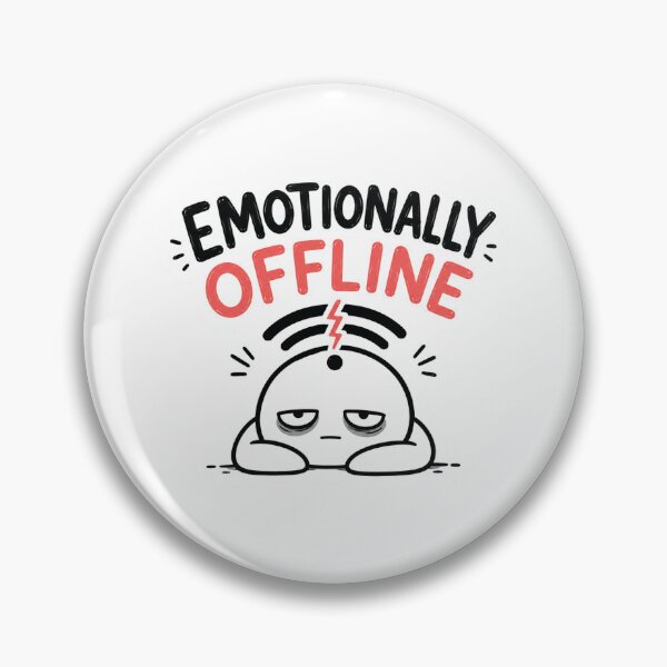 Item preview, Emotionally Offline Funny WiFi Sticker designed and sold by Get-some-rest.