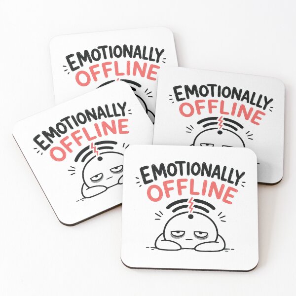 Item preview, Emotionally Offline Funny WiFi Sticker designed and sold by Get-some-rest.