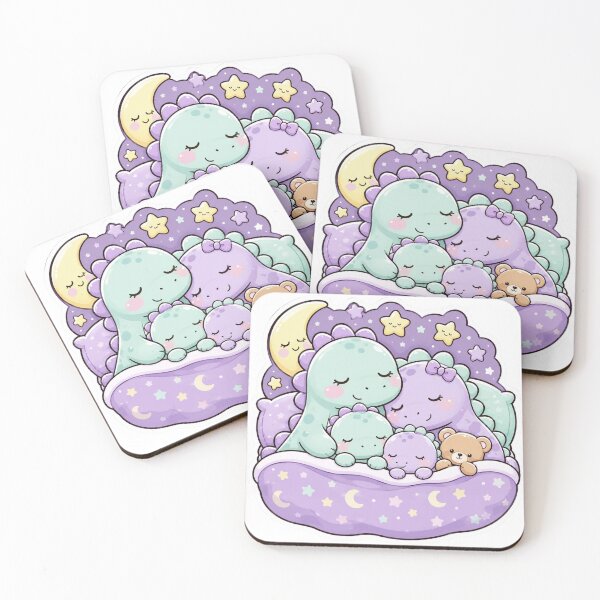 Item preview, Cute Dinosaur Family Bedtime Art designed and sold by PriyankaSonara.