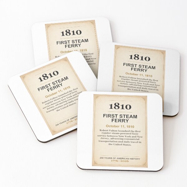 Item preview, America 250 | First Steam Ferry | 1810 designed and sold by ariksworld.