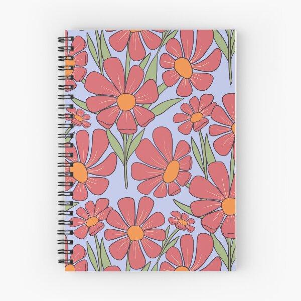Item preview, Peach Garden Florals on lilac designed and sold by creativebakergb.