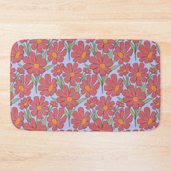 Item preview, Peach Garden Florals on lilac designed and sold by creativebakergb.