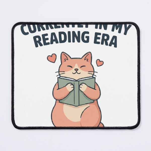 Item preview, Currently In My Reading Era Cute Cat Reader designed and sold by Bianca Oltean.