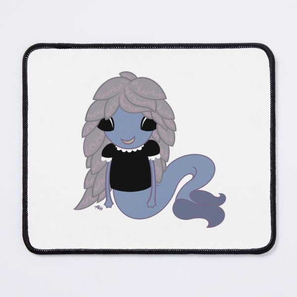 Item preview, Mermy Cute Chibi Siren Deep Sea Monster Ink Art designed and sold by Reneearss.