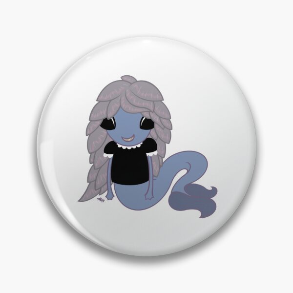 Item preview, Mermy Cute Chibi Siren Deep Sea Monster Ink Art designed and sold by Reneearss.