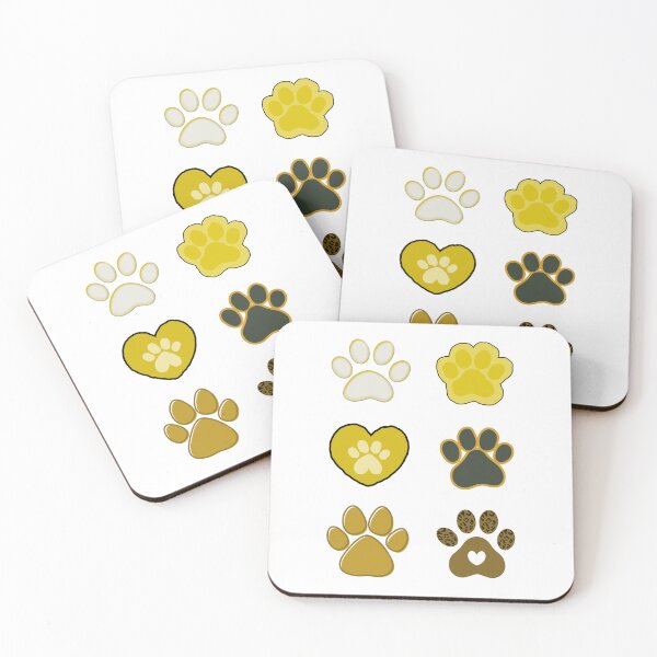 Item preview, Paw Prints in Black and Gold designed and sold by TeeGeeTees.