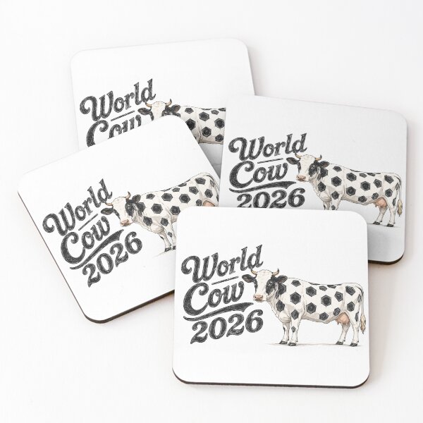 Item preview, World Cow 2026 - Funny Soccer designed and sold by Hen-C-Art.