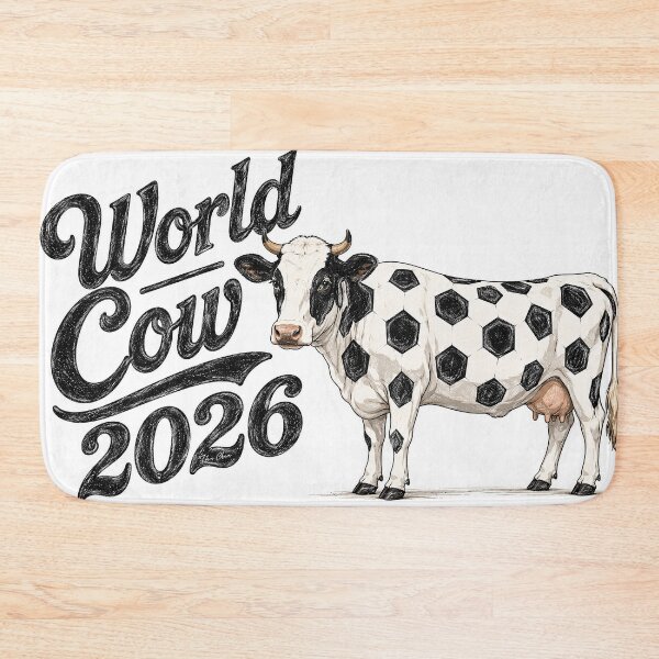 Item preview, World Cow 2026 - Funny Soccer designed and sold by Hen-C-Art.