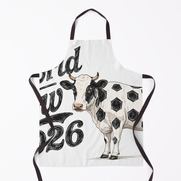 Item preview, World Cow 2026 - Funny Soccer designed and sold by Hen-C-Art.