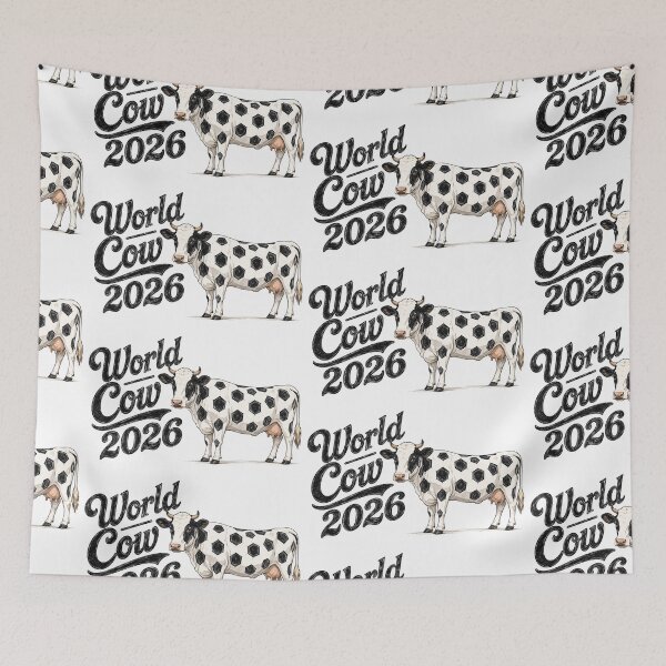 Item preview, World Cow 2026 - Funny Soccer designed and sold by Hen-C-Art.
